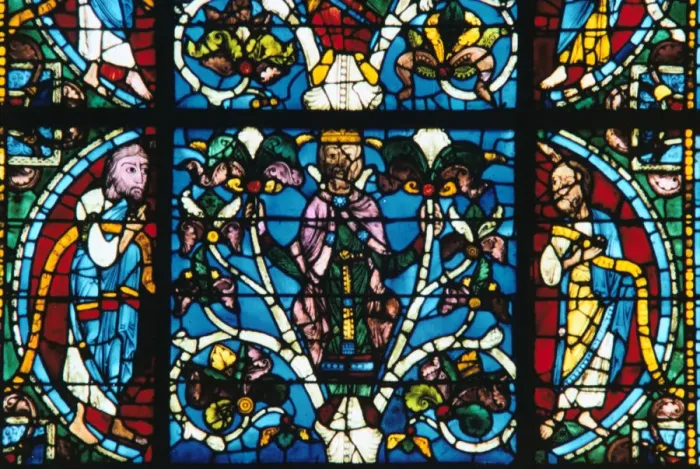 Framed Print : King Solomon, stained glass, Chartres Cathedral, France, 1145-1155 Framed Print : King Solomon, stained glass, Chartres Cathedral, France, 1145-1155