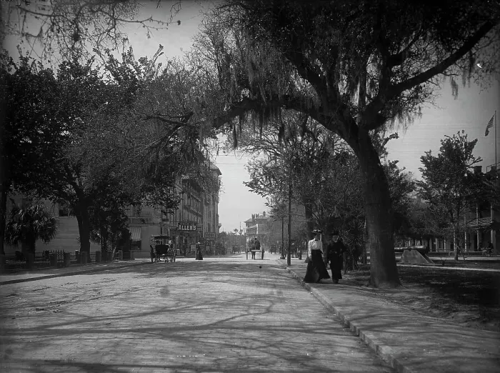 Framed Print : King Street, St. Augustine, c1902. Creator: William H. Jackson Framed Print : King Street, St. Augustine, c1902. Creator: William H. Jackson