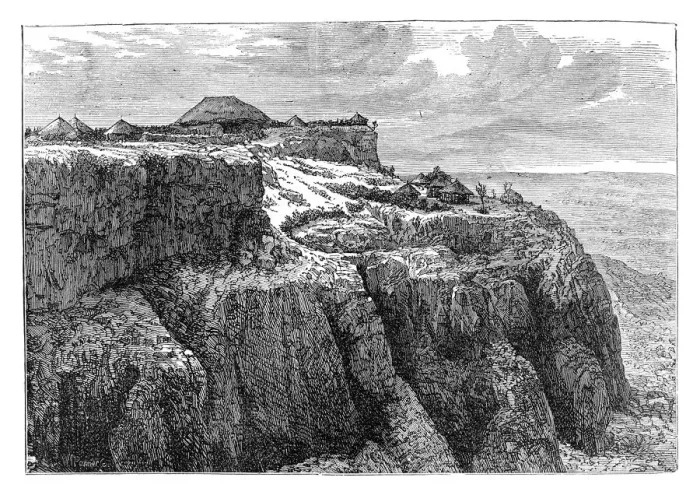 Framed Print : King Theodores House at Magdala, Ethiopia, c1868 (late 19th century) Framed Print : King Theodores House at Magdala, Ethiopia, c1868 (late 19th century)