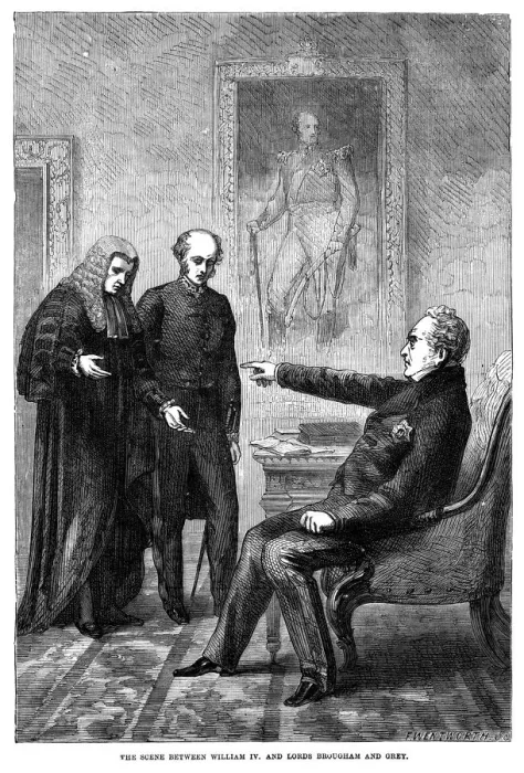 Framed Print : King William IV, Lord Henry Brougham and Lord Charles Grey, 1832. Artist: F Wentworth Framed Print : King William IV, Lord Henry Brougham and Lord Charles Grey, 1832. Artist: F Wentworth