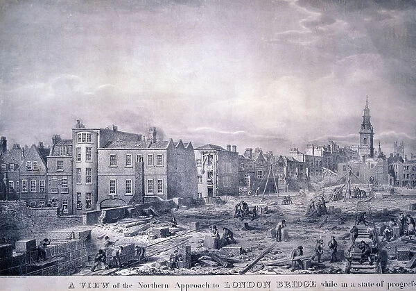 King William Street, London, 1830. Artist: George Scharf