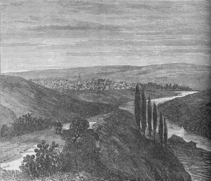 Framed Print : King Williams Town, from near the Aqueduct, c1880