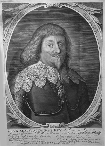 King Wladyslaw IV Vasa of Poland (1595-1648), Tsar of Russia, 1637. Artist: Hondius, Willem (1597-1652  /  58)
