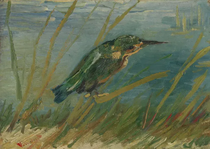 Framed Print : Kingfisher by the Waterside, 1887. Creator: Gogh, Vincent, van (1853-1890) Framed Print : Kingfisher by the Waterside, 1887. Creator: Gogh, Vincent, van (1853-1890)
