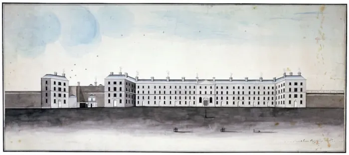 Framed Print : Kings Bench Prison, Southwark, London, c1800. Artist Framed Print : Kings Bench Prison, Southwark, London, c1800. Artist