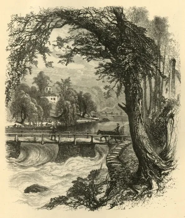 Framed Print : Kings Bridge, 1874. Creator: Harry Fenn Framed Print : Kings Bridge, 1874. Creator: Harry Fenn