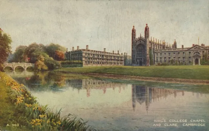 Framed Print : Kings College Chapel and Clare College, Cambridge, c1935 Framed Print : Kings College Chapel and Clare College, Cambridge, c1935
