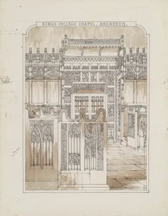 Framed Print : King's College Chapel and Stallwork, 1848. Creator: Robert William Billings. King's College Chapel and Stallwork, 1848. Creator: Robert William Billings Framed Print : King's College Chapel and Stallwork, 1848. Creator: Robert William Billings. King's College Chapel and Stallwork, 1848. Creator: Robert William Billings