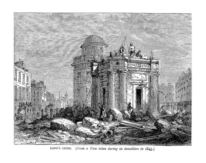 Framed Print : Kings Cross in 1845 Framed Print : Kings Cross in 1845
