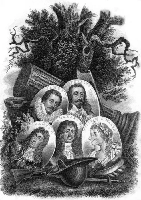Framed Print : Kings of England. Artist: M Page Framed Print : Kings of England. Artist: M Page