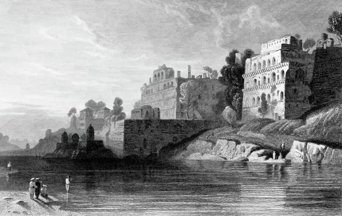 Framed Print : King's Fort, - Boorhanpore, 1834. Creator: William Purser Framed Print : King's Fort, - Boorhanpore, 1834. Creator: William Purser