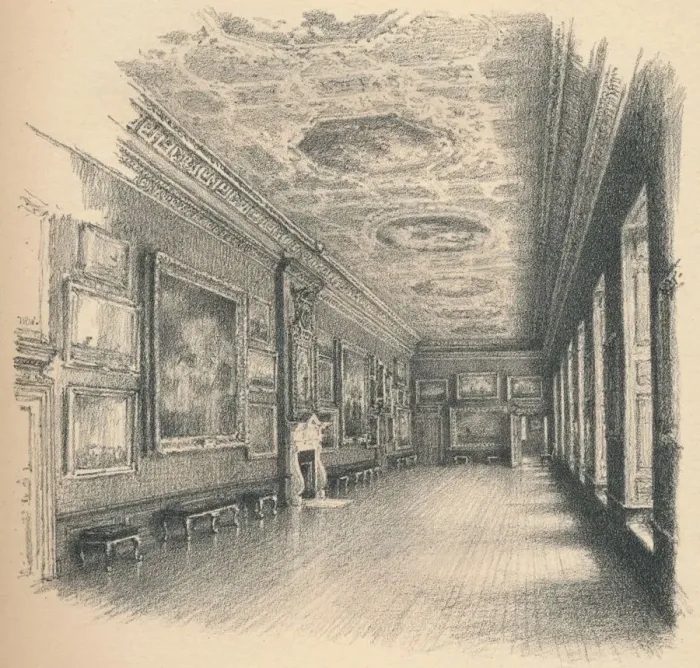 Framed Print : The Kings Gallery, Kensington Palace, 1902. Artist: Thomas Robert Way Framed Print : The Kings Gallery, Kensington Palace, 1902. Artist: Thomas Robert Way