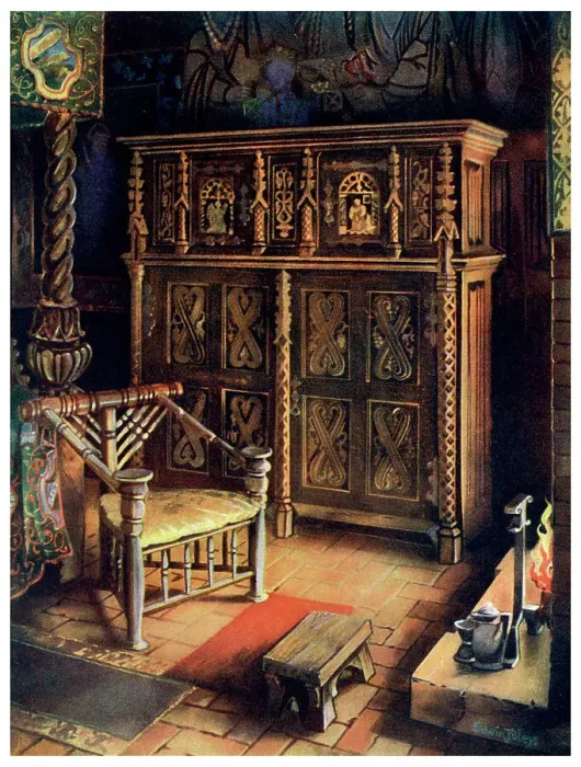 Framed Print : The Kings Room Oxburgh Hall, Norfolk, 1910. Artist: Edwin Foley Framed Print : The Kings Room Oxburgh Hall, Norfolk, 1910. Artist: Edwin Foley