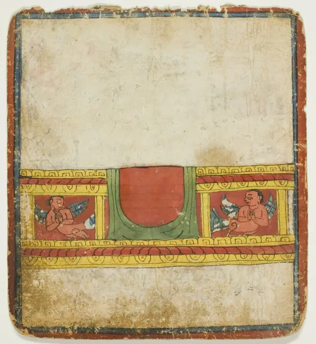 Framed Print : Kinnara Throne, from a Set of Initiation Cards (Tsakali), 14th / 15th century Framed Print : Kinnara Throne, from a Set of Initiation Cards (Tsakali), 14th / 15th century