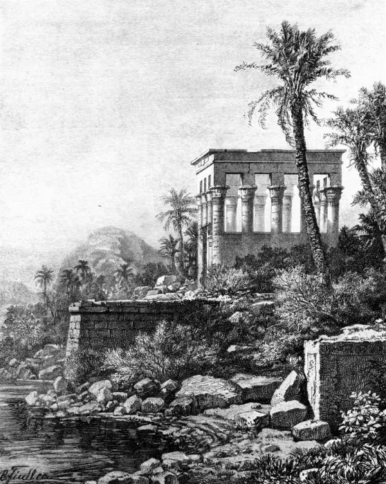 Framed Print : The Kiosk, Philae Temple, Egypt, 1881 Framed Print : The Kiosk, Philae Temple, Egypt, 1881
