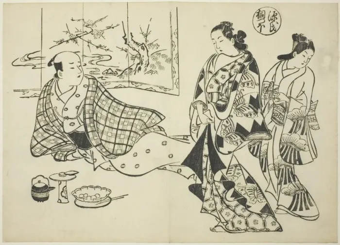 Framed Print : The Kiritsubo Chapter from The Tale of Genji'(Genji Kiritsubo) Framed Print : The Kiritsubo Chapter from The Tale of Genji'(Genji Kiritsubo)