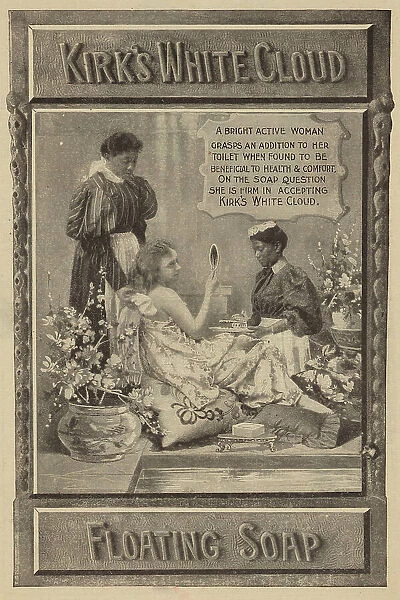 Kirk's White Cloud floating soap, 1898-02. Creator: Unknown