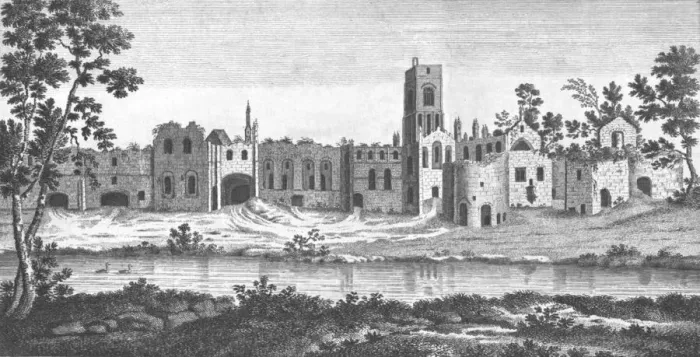 Framed Print : Kirkstall Abbey, Leeds, West Yorkshire, 18th century