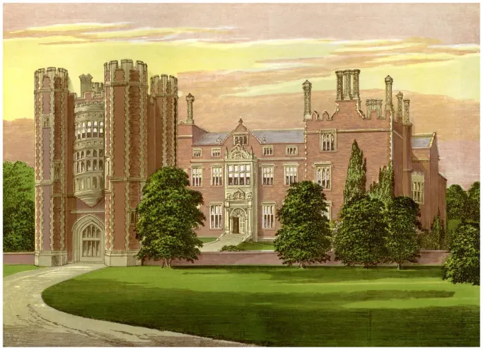 Framed Print : Kirtling Tower, Cambridgeshire, home of Baroness North, c1880 Framed Print : Kirtling Tower, Cambridgeshire, home of Baroness North, c1880