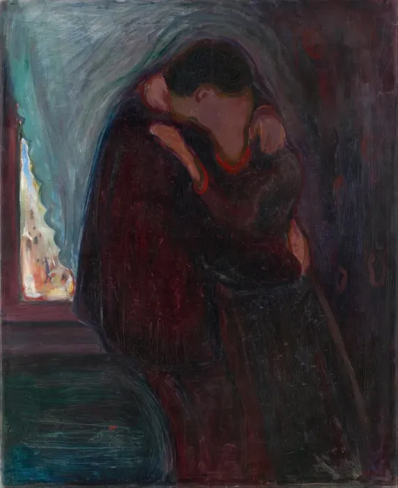 Framed Print : The Kiss. Found in the Collection of Munch Museum, Oslo