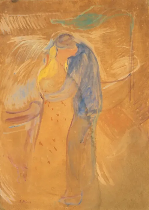 Framed Print : The Kiss, 1906-1907. Creator: Munch, Edvard (1863-1944) Framed Print : The Kiss, 1906-1907. Creator: Munch, Edvard (1863-1944)
