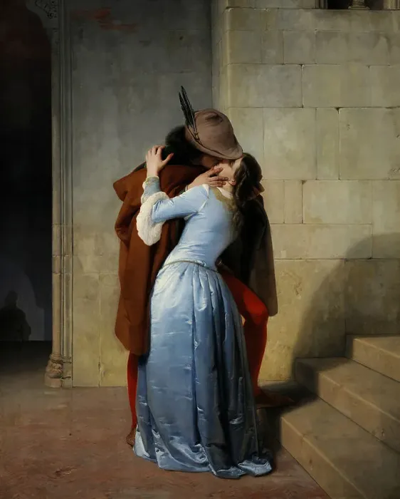 Framed Print : The Kiss. Artist: Hayez, Francesco (1791-1882) Framed Print : The Kiss. Artist: Hayez, Francesco (1791-1882)