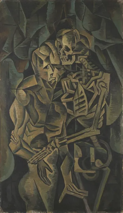 Framed Print : Kiss of a Death, 1912. Creator: Kubista, Bohumil (1884-1918) Framed Print : Kiss of a Death, 1912. Creator: Kubista, Bohumil (1884-1918)