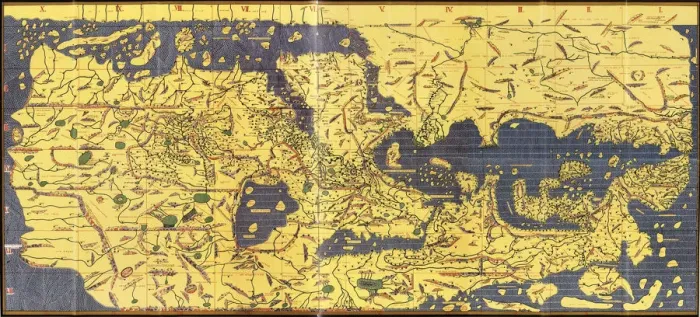 Framed Print : Kitab Rudjdjar (The Tabula Rogeriana), 1154 Framed Print : Kitab Rudjdjar (The Tabula Rogeriana), 1154