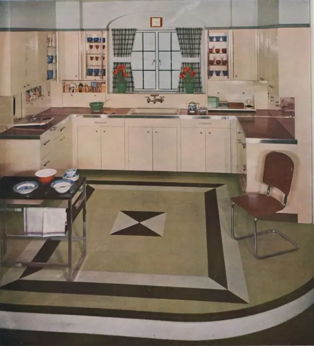 Framed Print : Kitchen Designed by George Sakier, 1939 Framed Print : Kitchen Designed by George Sakier, 1939
