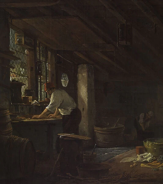 Kitchen Interior, 1650-1670. Creator: Thomas Wyck