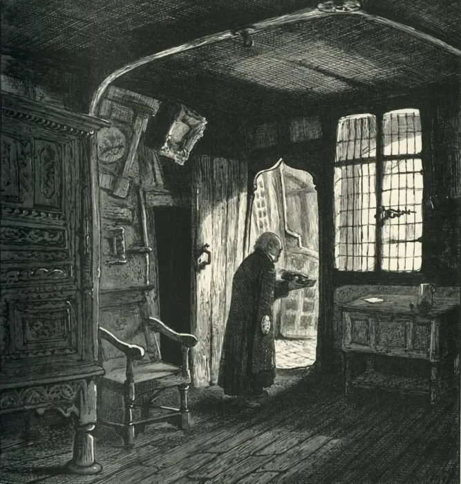 Framed Print : The Kitchen, Leicesters Hospital, c1870 Framed Print : The Kitchen, Leicesters Hospital, c1870