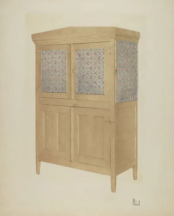 Framed Print : Kitchen Safe, c. 1940. Creator: Peter C. Ustinoff Framed Print : Kitchen Safe, c. 1940. Creator: Peter C. Ustinoff