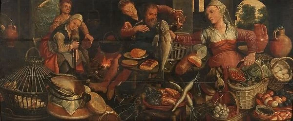 Kitchen Scene, 1560-1565. Creator: Pieter Aertsen