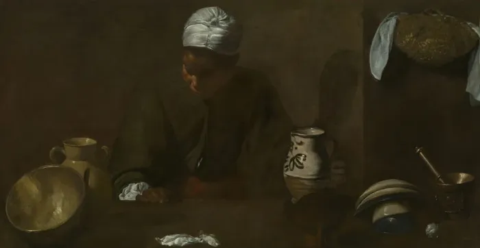 Framed Print : Kitchen Scene, 1618 / 20. Creator: Diego Velasquez Framed Print : Kitchen Scene, 1618 / 20. Creator: Diego Velasquez