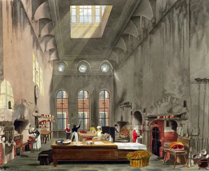 Framed Print : Kitchen, St Jamess Palace, London, 1819. Artist: William James Bennett Framed Print : Kitchen, St Jamess Palace, London, 1819. Artist: William James Bennett