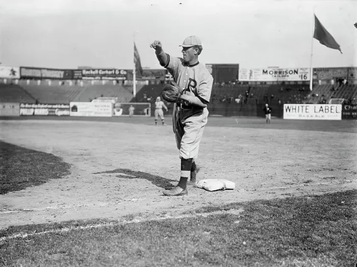Framed Print : Kitty Bransfield, Philadelphia, NL (baseball), 1910. Creator: Bain News Service Framed Print : Kitty Bransfield, Philadelphia, NL (baseball), 1910. Creator: Bain News Service