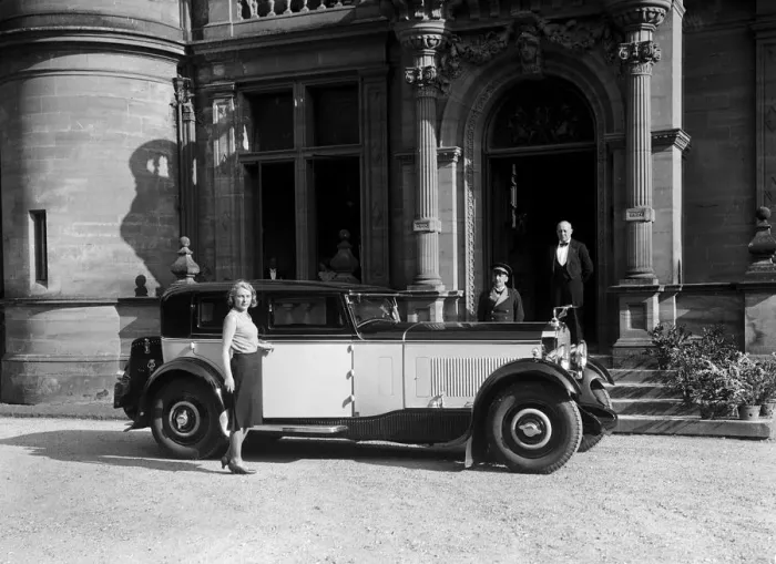 Framed Print : Kitty Brunell road testing a 1931 Delage D8, Wykehurst Place, Bolney, Sussex. Artist: Bill Brunell Framed Print : Kitty Brunell road testing a 1931 Delage D8, Wykehurst Place, Bolney, Sussex. Artist: Bill Brunell