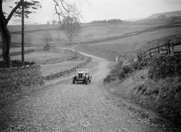 Framed Print : Kitty Brunell road testing a MG 18 / 80, April 1931. Artist: Bill Brunell Framed Print : Kitty Brunell road testing a MG 18 / 80, April 1931. Artist: Bill Brunell