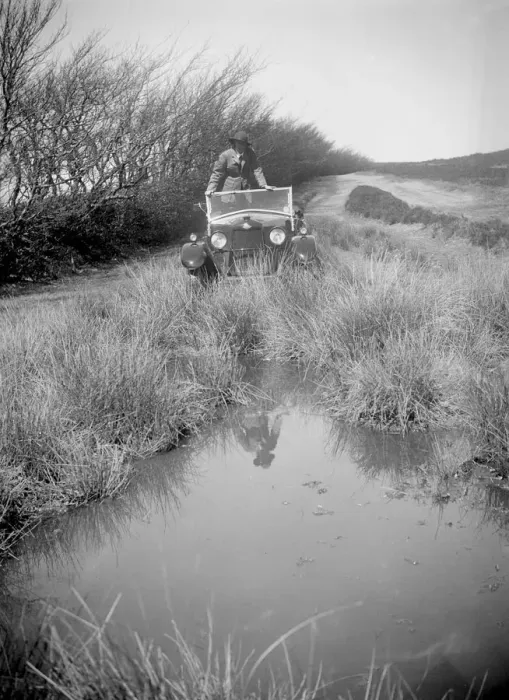 Framed Print : Kitty Brunell road testing a Riley 9 WD tourer, c1930. Artist: Bill Brunell Framed Print : Kitty Brunell road testing a Riley 9 WD tourer, c1930. Artist: Bill Brunell