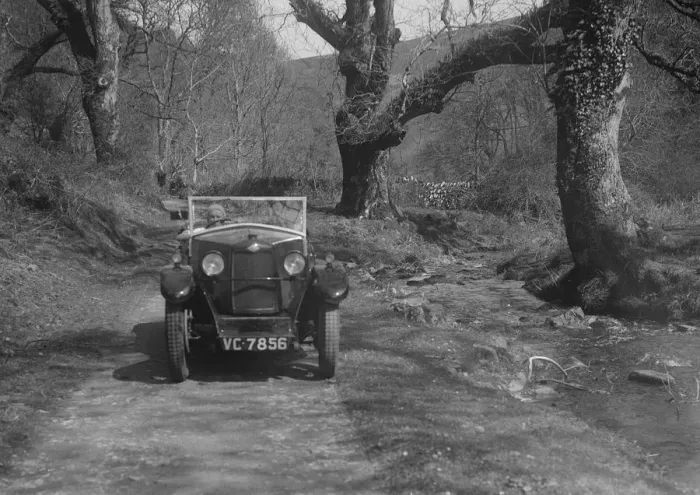 Framed Print : Kitty Brunell road testing a Riley 9 WD tourer, c1930. Artist: Bill Brunell Framed Print : Kitty Brunell road testing a Riley 9 WD tourer, c1930. Artist: Bill Brunell