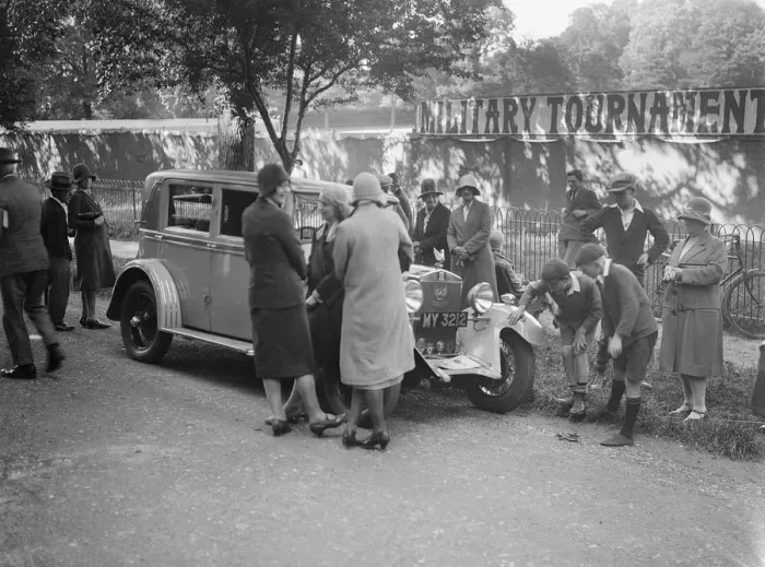 Framed Print : Kitty Brunells Bianchi saloon at the B&HMC Brighton Motor Rally, 1930. Artist: Bill Brunell Framed Print : Kitty Brunells Bianchi saloon at the B&HMC Brighton Motor Rally, 1930. Artist: Bill Brunell