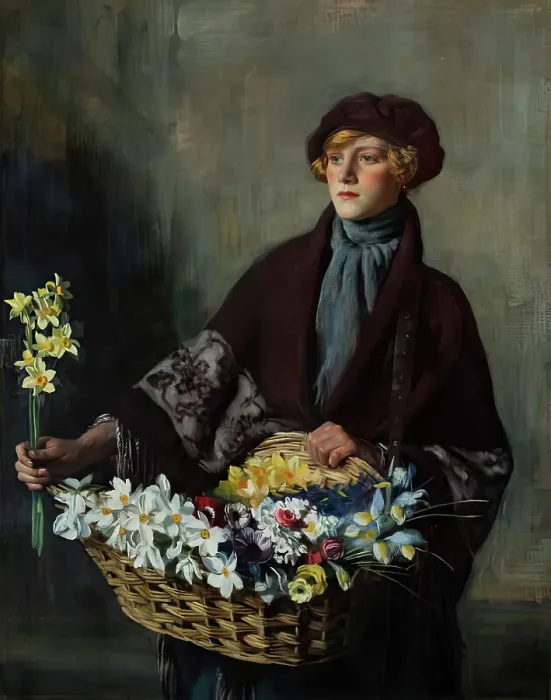 Framed Print : Kitty of Frying Pan Alley, c1921. Creator: Oswald Birley Framed Print : Kitty of Frying Pan Alley, c1921. Creator: Oswald Birley