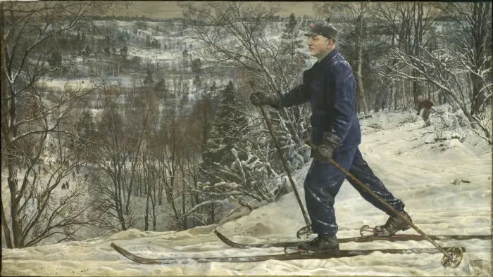 Framed Print : Kliment Voroshilov on a skiing trip, 1937 Framed Print : Kliment Voroshilov on a skiing trip, 1937