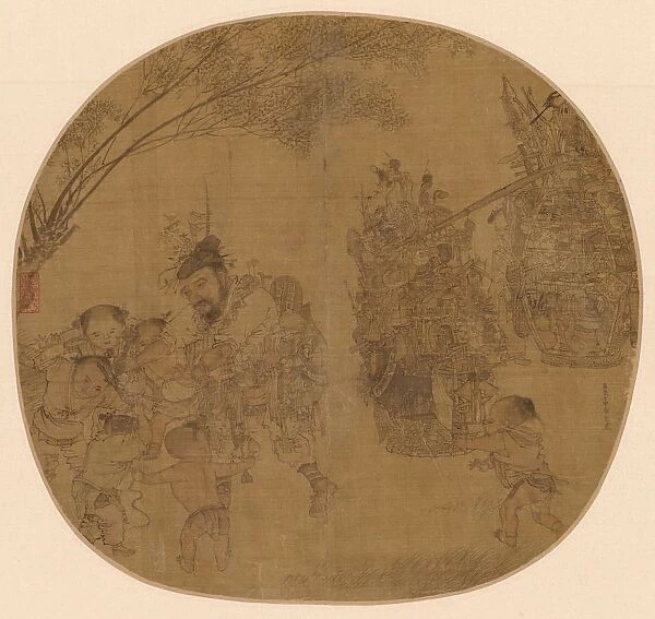 The Knickknack Peddler, 1212. Creator: Li Song (Chinese, active c. 1190-c. 1230)