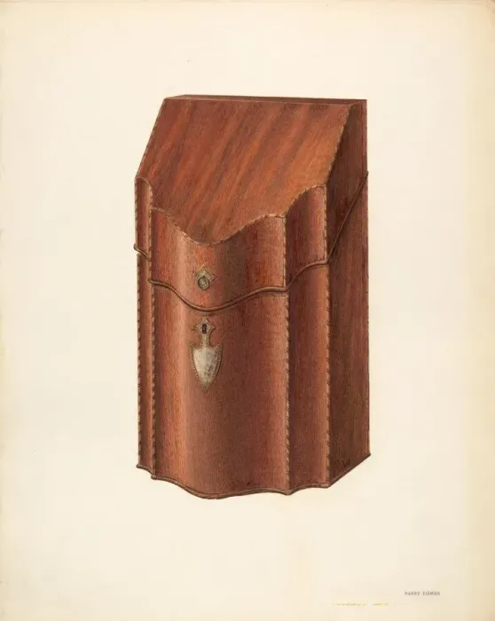 Framed Print : Knife Box, c. 1940. Creator: Harry Eisman Framed Print : Knife Box, c. 1940. Creator: Harry Eisman