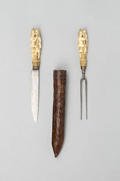 Knife and Fork with Sheath, Europe, late 17th century. Creator: Unknown