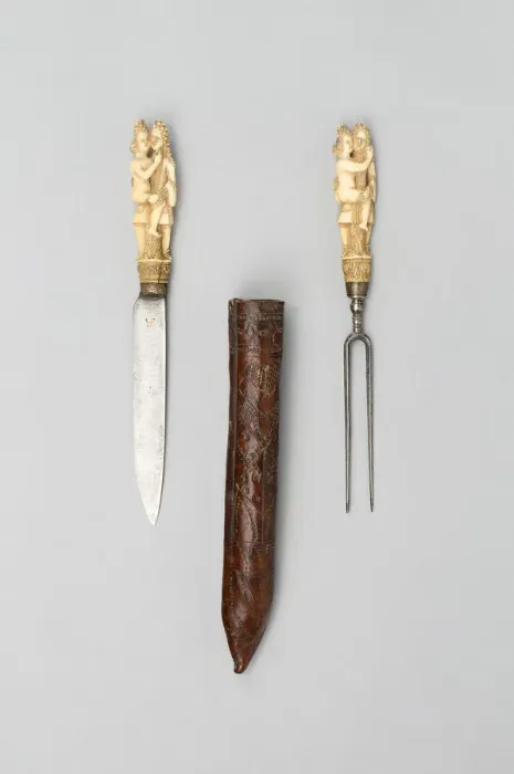 Framed Print : Knife and Fork with Sheath, Europe, late 17th century. Creator: Unknown Framed Print : Knife and Fork with Sheath, Europe, late 17th century. Creator: Unknown
