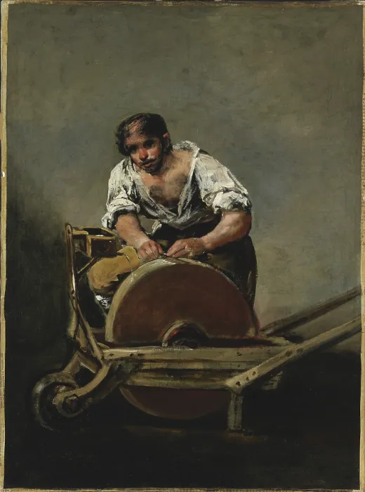 Framed Print : The Knife-Grinder ('El Afilador'), Between 1808 and 1812. Creator: Goya, Francisco, de (1746-1828) Framed Print : The Knife-Grinder ('El Afilador'), Between 1808 and 1812. Creator: Goya, Francisco, de (1746-1828)