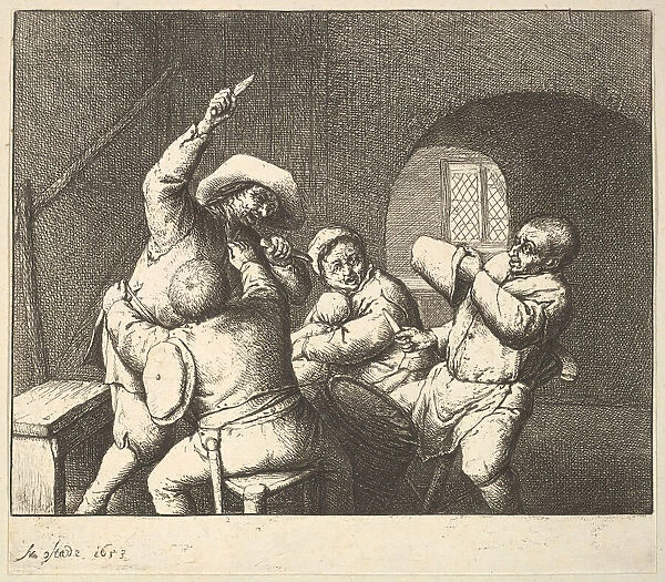 The Knife Thrust, 1610-85. Creator: Adriaen van Ostade