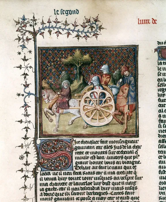 Framed Print : The Knight of the Cart (Sir Lancelot), 1344 Framed Print : The Knight of the Cart (Sir Lancelot), 1344